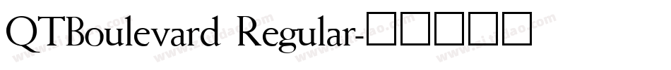 QTBoulevard Regular字体转换